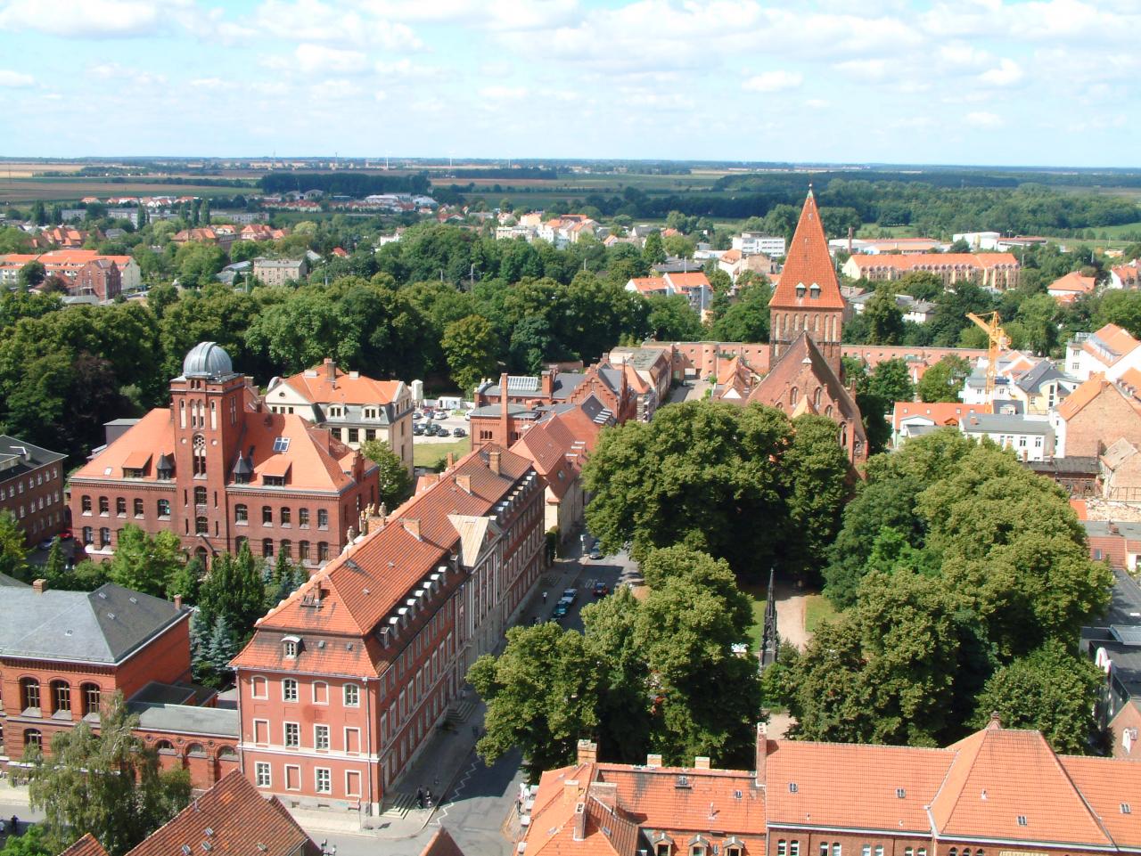 Blick auf den historischen Campus von Greifswald