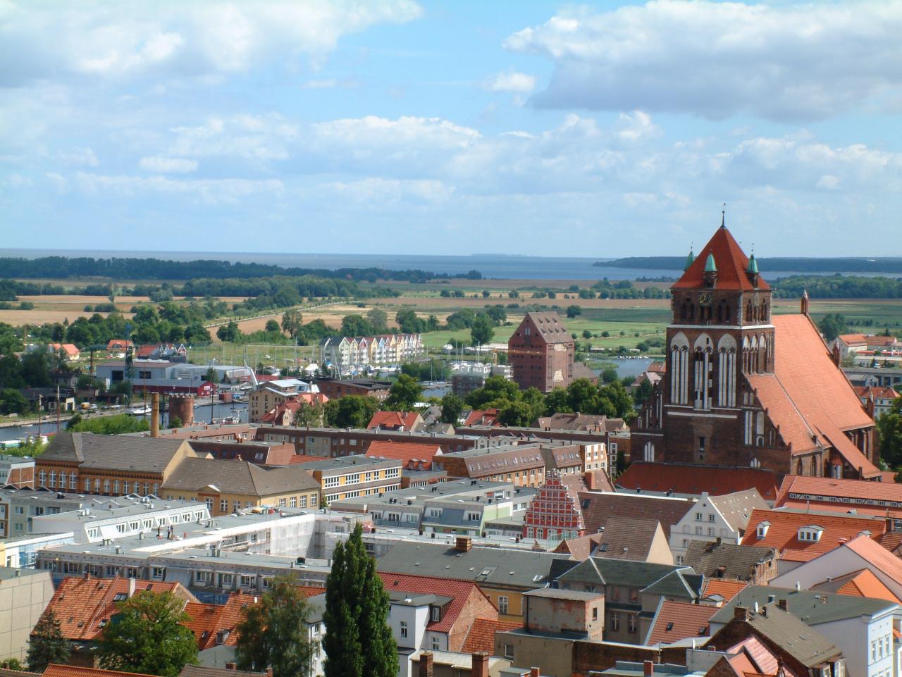 Greifswald aus der Vogelperspektive